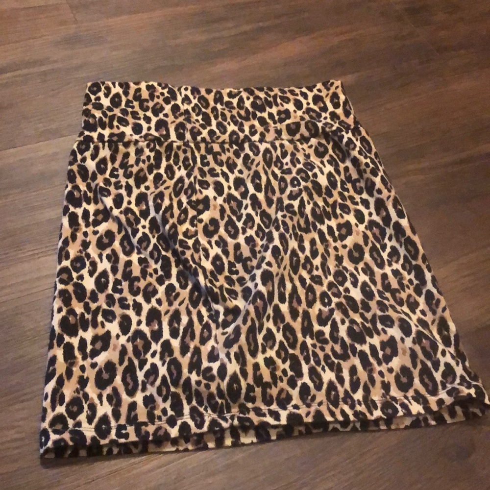 Leopard Print Bodycon Skirt